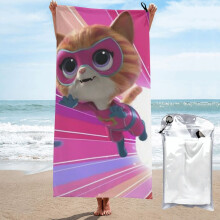 Superkitties microvezel badhanddoek 80 x 160 cm - Sneldrogend, zandbestendig, extra groot voor strand, reizen en kamperen - Geschikt voor volwassenen