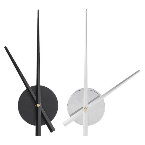 2Sets Clocks Modern Frameless Wall Chiming High Torque Movement Hands Pointer