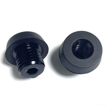 Pool Cue Extension Connector 3/811 Thread with Rubber Bumper and Secure Aluminum Joint Adapter