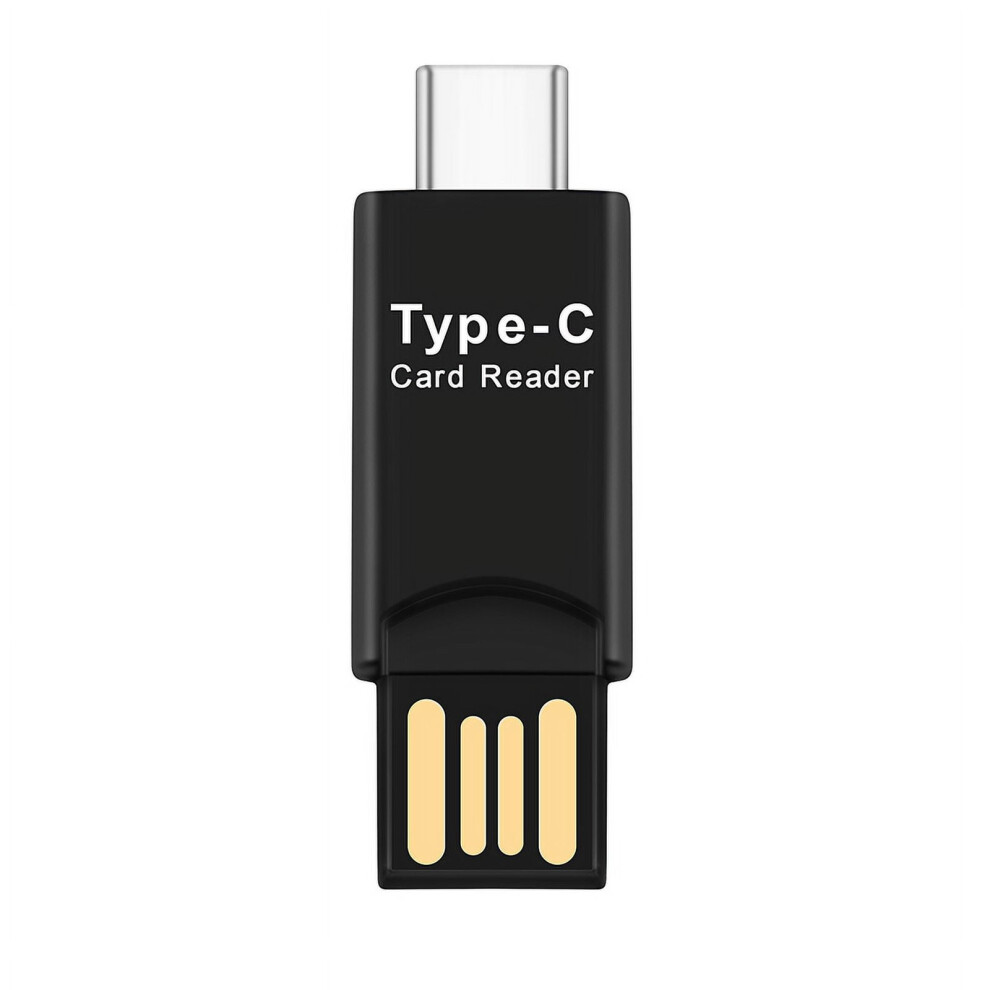 Usb 3.1 Type C Usb-C To -Sd Tf Card Reader Adapter For Pc Cellphone Black 9499224574182
