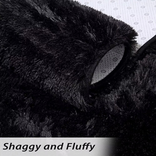 WhizMax Χαλί Shag 2' x 8', Μαλακό, Χαλί με Χνούδι, Αντιολισθητικό, Χαλί Κομοδίνου για 1