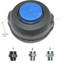 Cabezal de desbrozadora para Jonsered BC2043BC2145BC2235BC2236BC2255BC2256BP2052BP2053CC2036CC2145CC2236CC2245FC2145FC2145S
