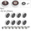 8Pcs Replacement Shower Door Roller Runner Wheels Wheel Diameter 25mm 7