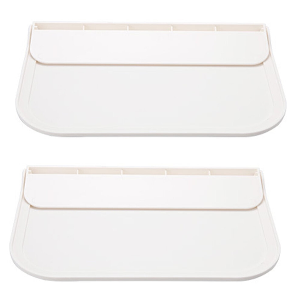2Pcs Small Wall Shelf Foldable Plastic Floating Shelf Display Shelves For Wall 9164030851078