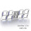 3D LED Digital Clock Wall Glowing Night Mode Adjustable White 1
