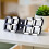 3D LED Digital Clock Wall Glowing Night Mode Adjustable White 3