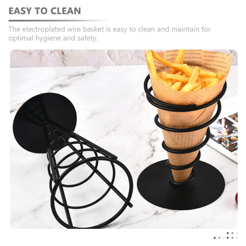 French Fries Holder Creative Appetizer Serving Rack Fried Chicken Snack Stand 1