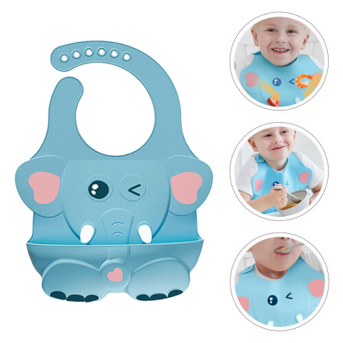1pc Bib Silicone do Pháistí Bib Silicone do Leanaí, Bib Diner Silicone do Leanaí 1