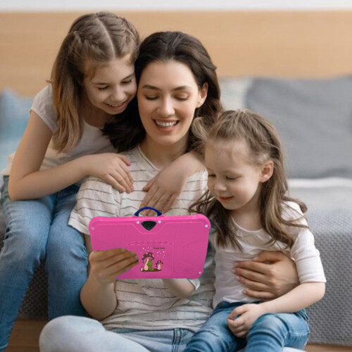 Tablet infantil Zeceouar de 7 polegadas com Wi-Fi, Bluetooth, Android, câmera e compatível com controle parental. 1