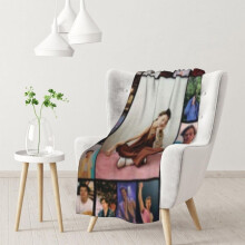 Ultra soft and lightweight flannel wool blanket, suitable for beds and sofas, 40x50 inches
