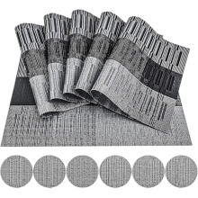 Zestaw 6 podkładek, zmywalne podkładki, podkładki zmywalne, zestaw 6 szt. 45x30 cm