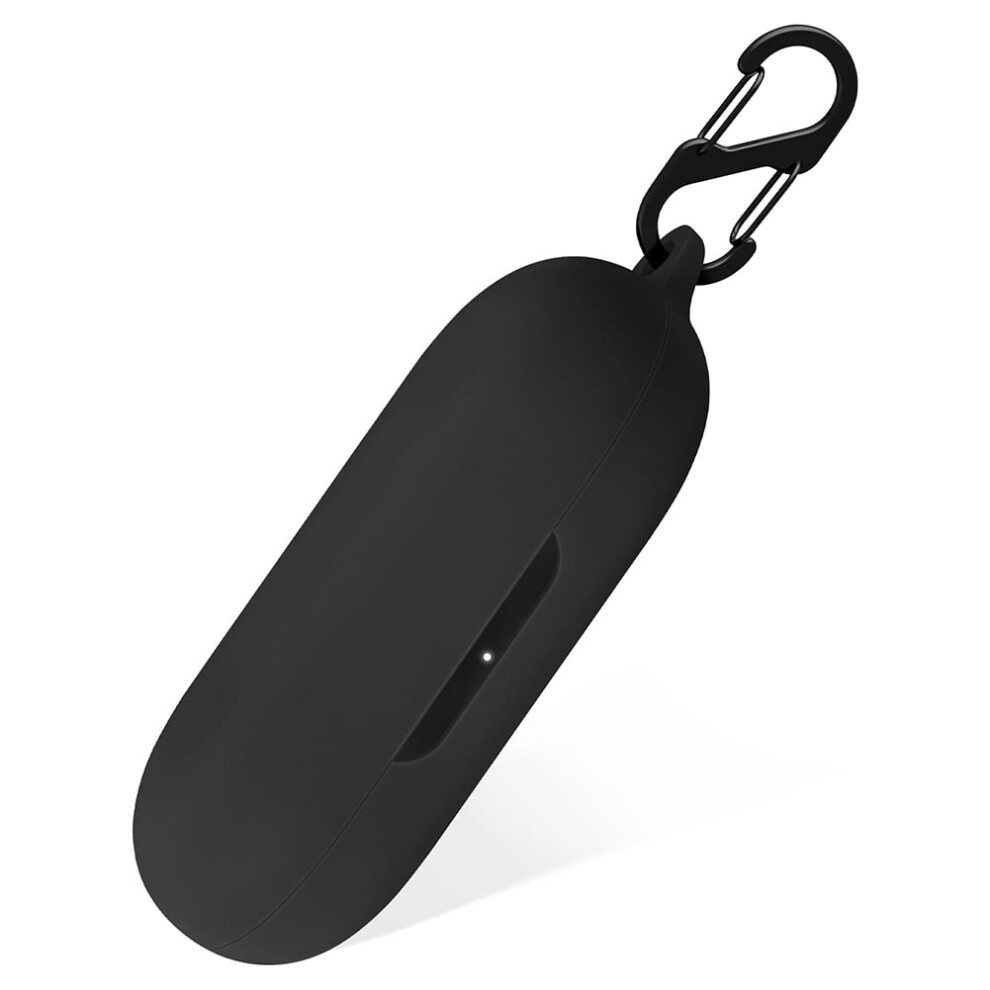 Silicone Portable Protective Case With Carabiner, Shockproof & Anti-Scratch Skin Cover, Anti-Lost Charging Case For Soundcore By Anker V30i - Black/White/Red 9164030013780