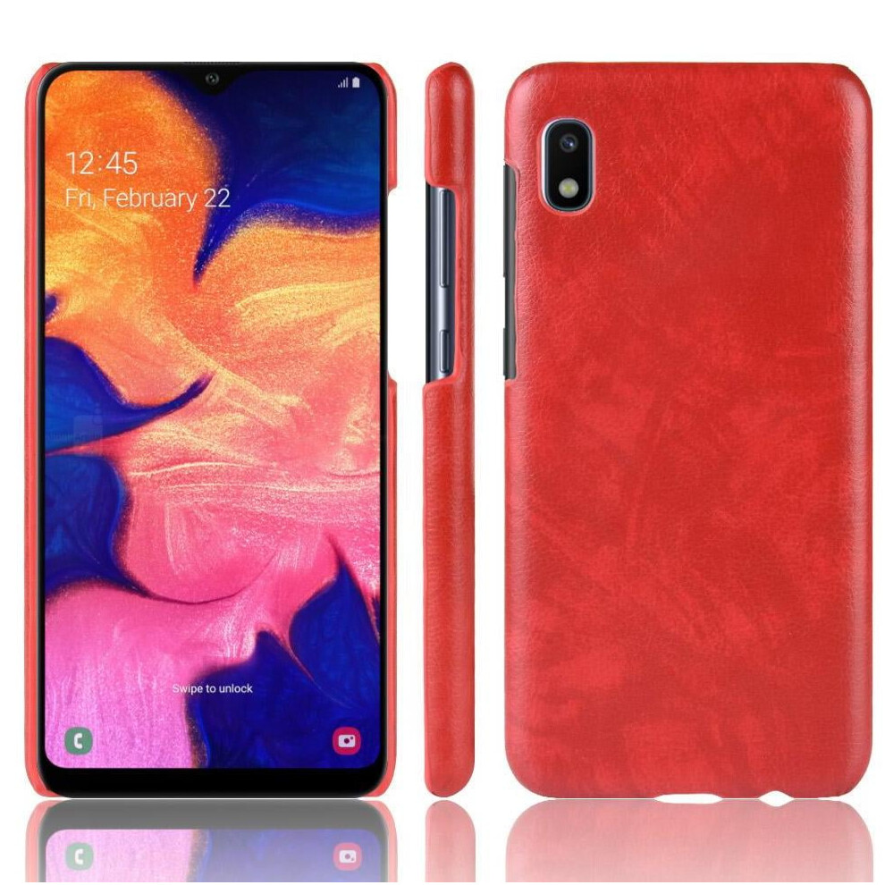 Retro Case For Compatible With Samsung Galaxy A10e Retro Anti Scratch Protective Cover Lychee Pattern Compatibility 9164030015159