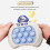 Mordely Pop It Game - Pop It Pro Light Up Game Quick Push Fidget Game Καφέ ΔΙΑΣΤΗΜΙΚΟΣ ΑΣΤΡΟΝΑΥΤΗΣ 3
