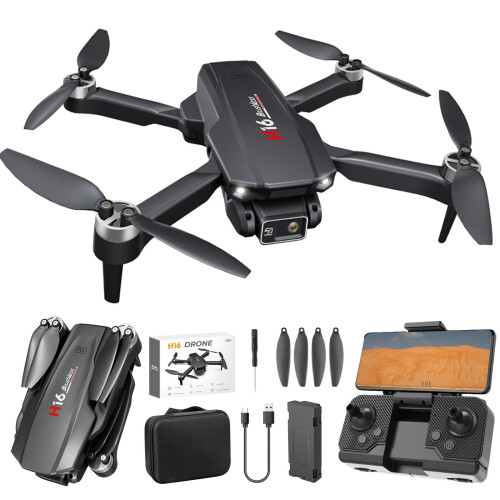 Drone χωρίς ψήκτρες με κάμερα 1080P, FPV 2.4G WiFi, διατήρηση ύψους, αποφυγή εμποδίων,