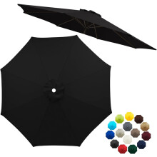 Telo di ricambio per ombrellone da giardino a 6 stecche da 3 metri (10FT6-Rib), compatibile con tavoli da mercato, giardini, piscine e ombrelloni da
