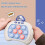 Mordely Pop It Game - Pop It Pro Light Up Game Quick Push Fidget Game Καφέ ΔΙΑΣΤΗΜΙΚΟΣ ΑΣΤΡΟΝΑΥΤΗΣ 6