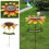 Mangeoire à oiseaux décorative en fer forgé WJSXC, multicolore, avec branches découpées. 1