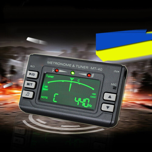 Yoone LCD Display Gitara Basowa Skrzypce Metronom Generator Dźwięków Instrument Tuner Klipowy 1