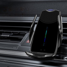 ZKCCNUK vezeték nélküli töltő és mágneses telefontartó, 360-os forgatás, gyors töltés, iOS és Android kompatibilis, automatikus