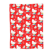 Couverture Hello Kitty en flanelle ultra douce, 102 x 76 cm, impression recto, idéale pour le canapé et le salon, jeté douillet pour les pièces