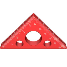 Règle triangulaire en alliage d'aluminium FUYGRCJ45/90 avec échelles impériales et métriques, outil de mesure de haute précision