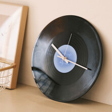 Sunset Vinyl Record Wall Clock, Vintage Cafe Decor, Compatible with Modern Interiors, Christmas Gift & Clearance Deal