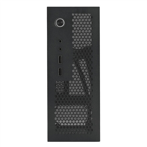 A09 HTPC Computer Case Mini ITX Gaming PC Chassis Desktop Chassis USB2.0 Computer Case Home Computer Case Silver 1