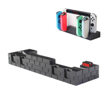 Base di ricarica compatibile con i controller Nintendo Switch, 8 slot di archiviazione, ricarica 6 Joy-Con