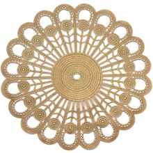 Tovagliette rotonde in poliestere con pizzo traforato ricamato, decorazioni per la casa e la cucina, 28 cm (11 pollici)