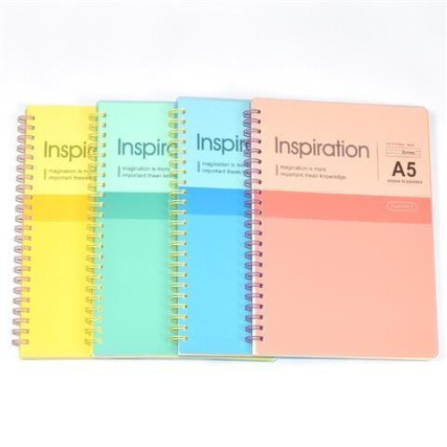 B5coil notebook color spiral thickened PP office classification A5notepad loose-leaf coil book