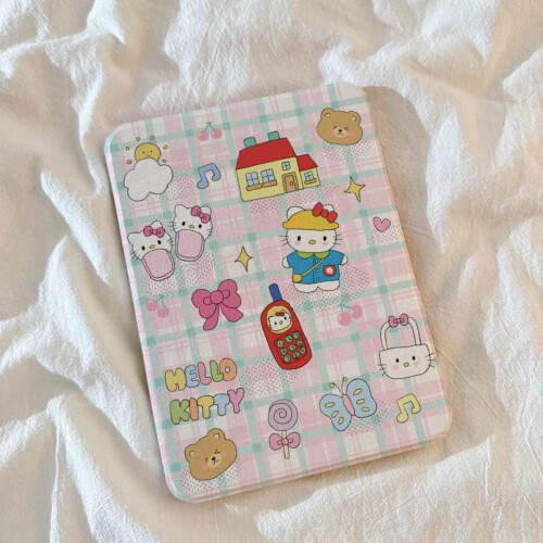 Απλή Hello Kitty συμβατή με προστατευτικό κάλυμμα iPad προστατευτική θήκη tablet με
