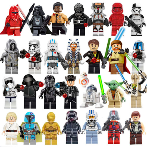 29 de minifigurine Star Wars Luke Darth Vader