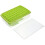 1 Set selbstgemachte Eiswürfelform, Eiskratzer, Aufbewahrungsbox (Grün Transparent) 2