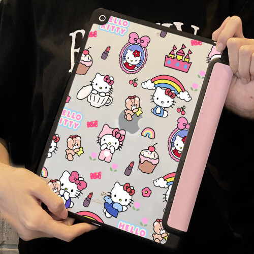 ipadair5προστατευτικό κάλυμμα Hello Kitty Mini6αυτοκόλλητο ακρυλικού Pro συμβατό με 1