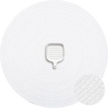 Ronde placemats, ronde gevlochten placemats, 38 cm (15 inch) tafelmatten voor eettafels, wasbaar, hittebestendig, placemats voor feestjes, Kerstmis