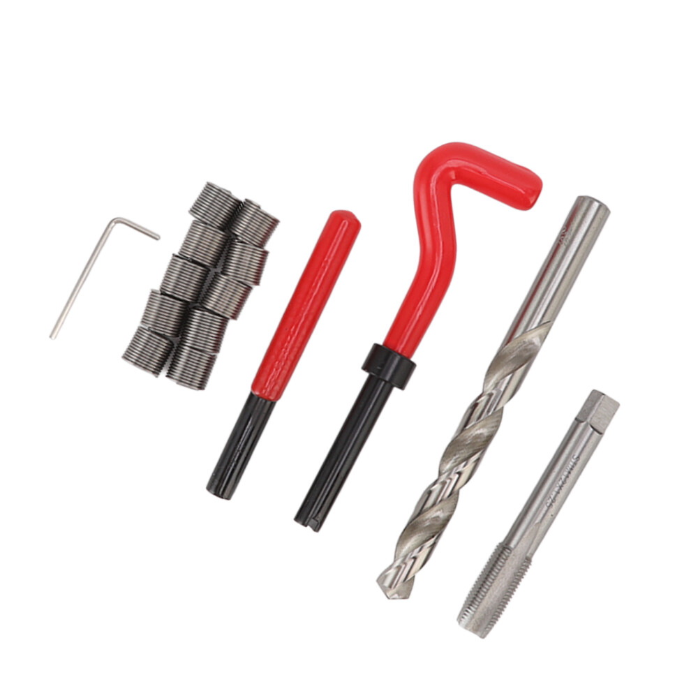 M12 X 1.25 Metal Thread Repair Kit For Car Damaged Threads Red 9321381580839