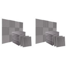 48Pack 1 Inch x 12 Inch X12 Inch Soundproof Foam Panels Sound Absorbing Insulation for Recording Studio, Gaming Room