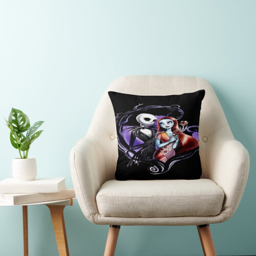 Capa de almofada decorativa "O Estranho Mundo de Jack" 45x45cm (18x18 polegadas) para decoração externa, sala de estar, sofá e decoração de casa. 2