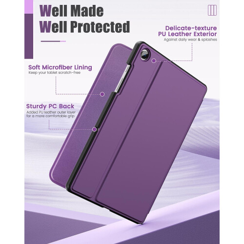 Capa compatível com Samsung Galaxy Tab A9 Plus de 11 polegadas (2023), capa protetora fina e rígida com visualização em múltiplos ângulos. 2