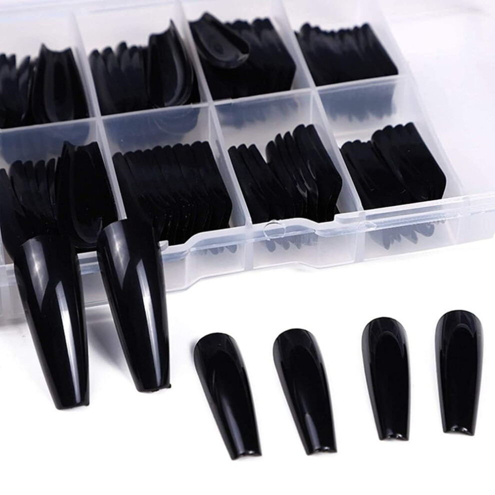 100 Pcs Matte Ballet Fake Nails Full Coverage Acrylic Nail Tips for Easy DIY Nail Extension