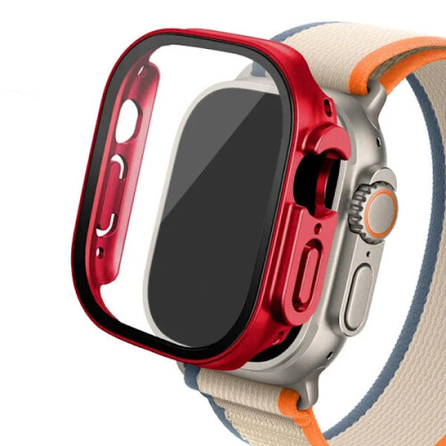 Γυαλί+Θήκη για Apple Watch Ultra2 49mm, Προφυλακτήρας υπολογιστή + Προστατευτικό οθόνης με