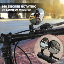 YiFudd 360 graden draaibare achteruitkijkspiegel, universele mini draaibare achteruitkijkspiegel voor op het stuur, geschikt voor fietsen (2 stuks).