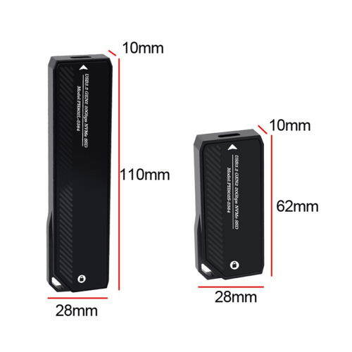 Θήκη SSD M.2NVMe 20Gbps USB3.0 τύπου C PCIe Εξωτερική θήκη USB3M2 Κάλυμμα κουτιού αποθήκευσης 2