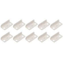 Pláta Stailce Glas Tarraiceáin Uillinn Dhíreach Miotail Airgid d'Oifig Baile Qtmnekly10Pcs