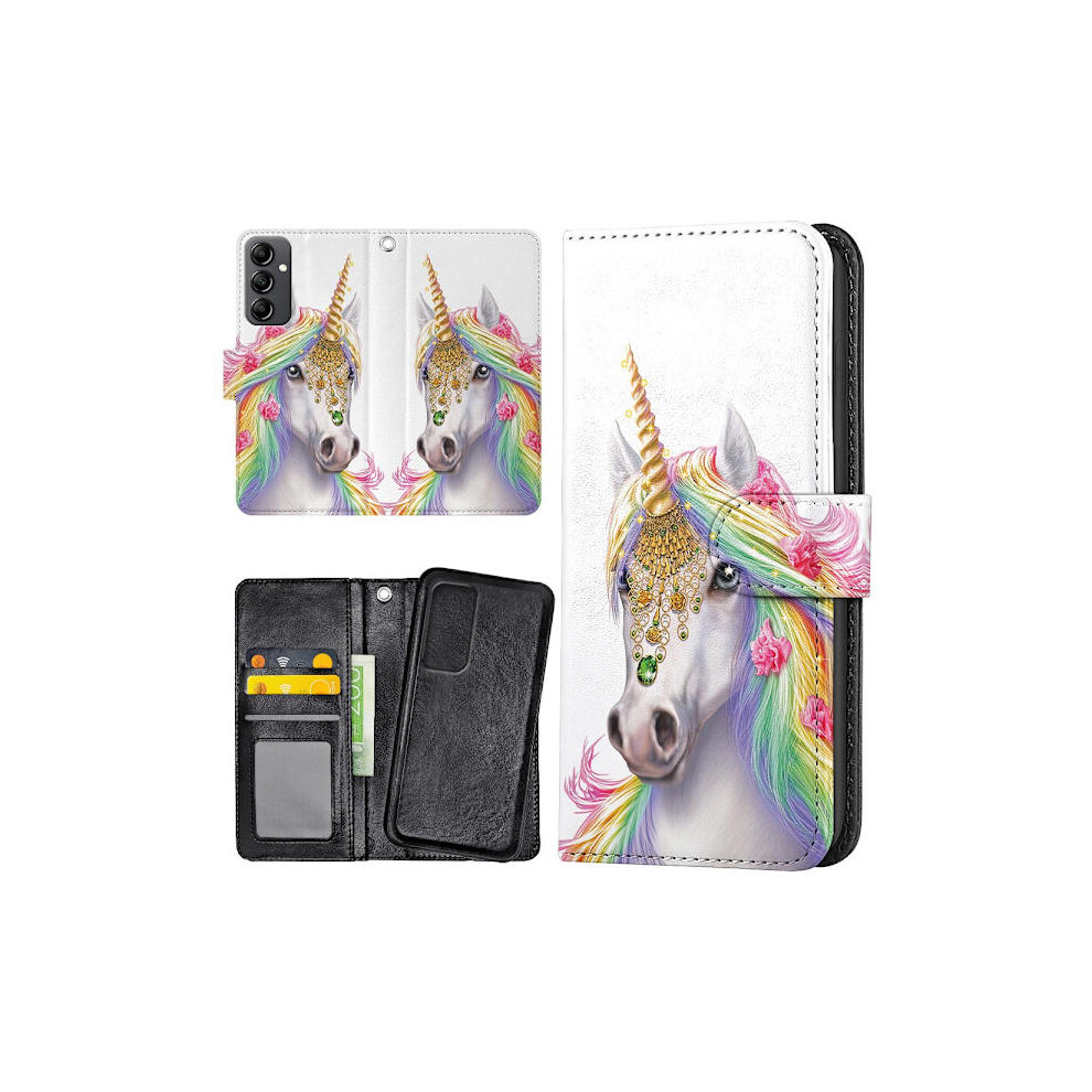Compatible With Samsung Galaxy A14 - Wallet Case/Case Unicorn/Unicorn 9173940031548