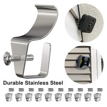 SUSUchens10 ganchos para revestimiento, acero inoxidable resistente, sin perforaciones, alta capacidad de carga, para paneles de vinilo, coronas,