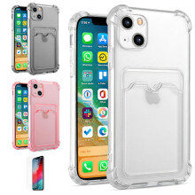 Compatibel met iPhone 15 - Hoesje / Bescherming / Kaartvak Roze