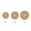 Round Rattan Woven Drinks Coaster,Handmade Teacup Insulation Coasters Home Cup Mat 2