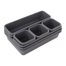Yonrjhukm 8-teiliger Schubladenorganizer, 3 Größen, multifunktionaler Schubladenorganizer für Kosmetik, Küche, Schlafzimmer, Badezimmer und Büro